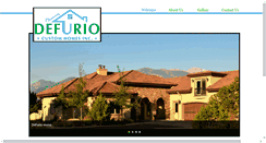 Desktop Screenshot of defuriocustomhomes.com