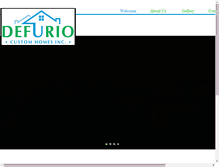 Tablet Screenshot of defuriocustomhomes.com